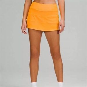 Lululemon Pace Rival Long Skirt 8 Clementine Orange NWT new